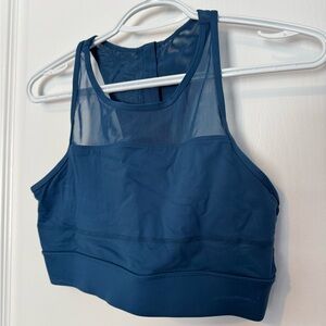 ZYIA Teal Mesh Sports Bra